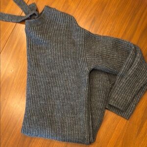 I Crew S Gray Ribbed Knit Sweater dress
